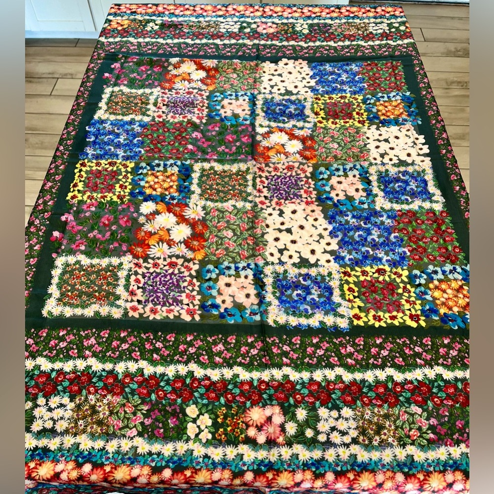 Johnny Was Silk Scarf 44”x 44” OS